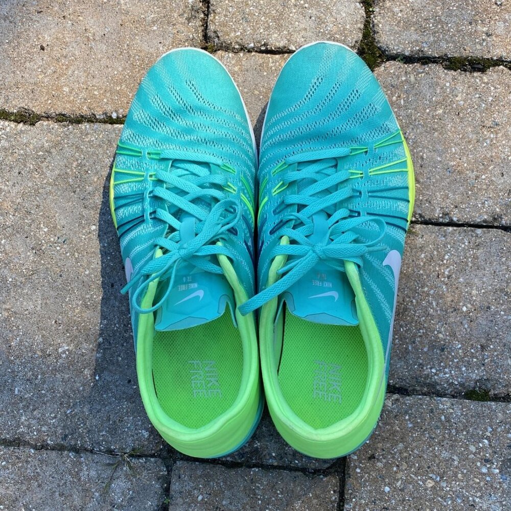 Nike Free TR6 Sneakers (Blue/Green) - Size 11